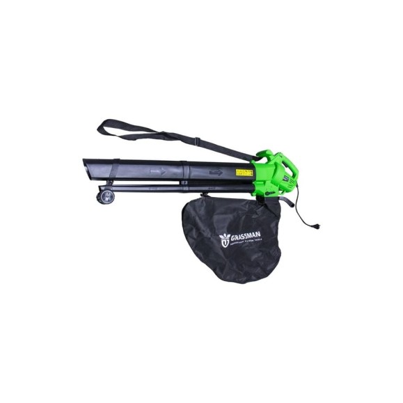 Электрическая воздуходувка Grassman DGE-1500(1500 Вт, 270 км/час, объем мусоросборника 35л) 020336