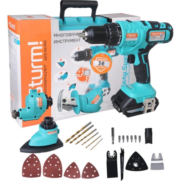 Аккумуляторный мультитул Sturm 1BatterySystem CMT1802