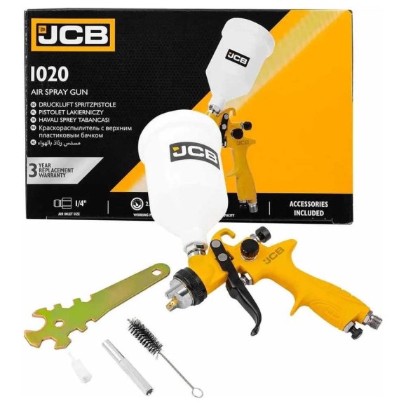 Краскораспылитель с верхним пластиковым бачком JCB 600мл JCB-H-887P-14V(59974) Краскораспылитель с верхним пластиковым бачком JCB 600мл JCB-H-887P-14V(59974)