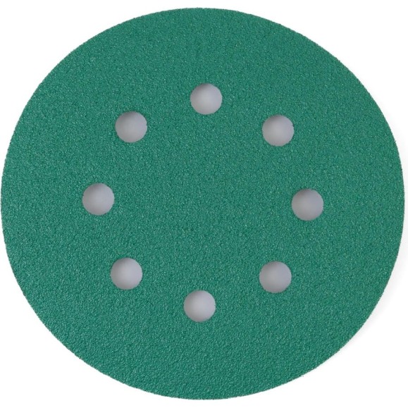 Абразивный круг GREEN Film 125 мм, P060, 8 отверстий, на липучке, 100 шт TILFLEX TL40-060/100 Абразивный круг GREEN Film 125 мм, P060, 8 отверстий, на липучке, 100 шт TILFLEX TL40-060/100