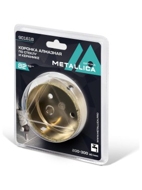 Коронка алмазная 82x55 мм, #80, по стеклу и плитке METALLICA Optima 901618