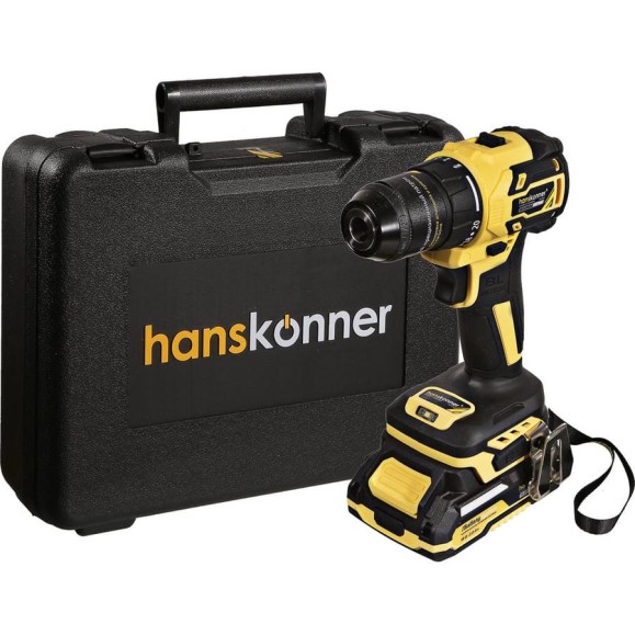 Аккумуляторная дрель Hanskonner б/щ 1BatterySystem HCD2065C Аккумуляторная дрель Hanskonner б/щ 1BatterySystem HCD2065C