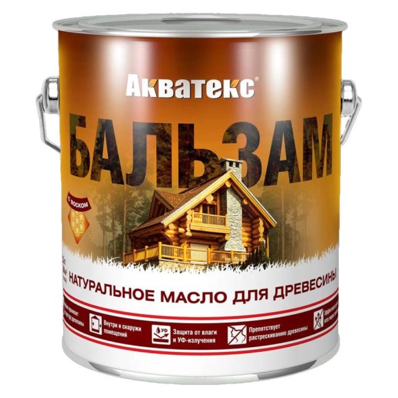 Масло для древесины Акватекс БАЛЬЗАМ иней, 2.2 л 260525