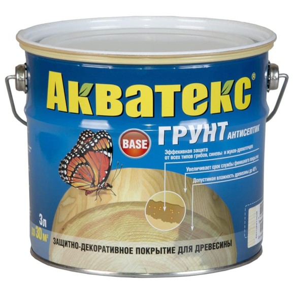 Грунт-антисептик Акватекс 2.7 л 263954 Грунт-антисептик Акватекс 2.7 л 263954