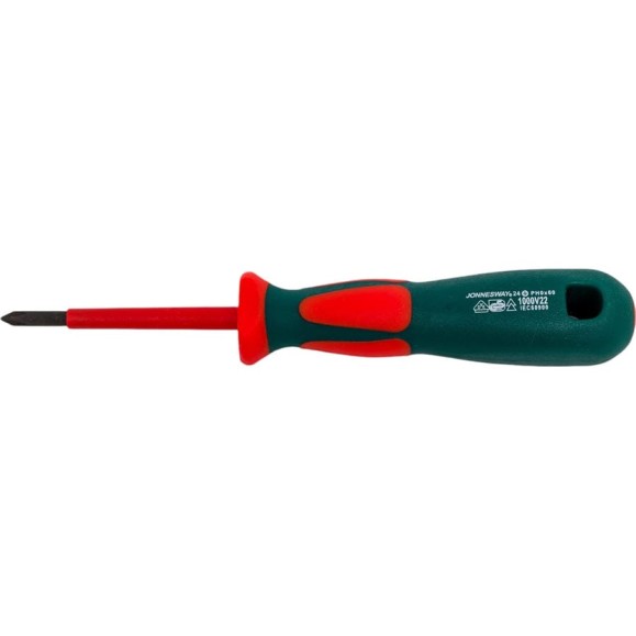 Стержневая крестовая диэлектрическая отвертка PH0х60 мм Jonnesway DV13P060 47466 Стержневая крестовая диэлектрическая отвертка PH0х60 мм Jonnesway DV13P060 47466