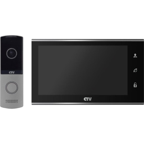 Комплект цветного видеодомофона CTV -DP2702MD B, ( Вызывная панель -D4003 NG и цветной монитор -M2702MD), монитор с экраном 7" черный 10-0000115