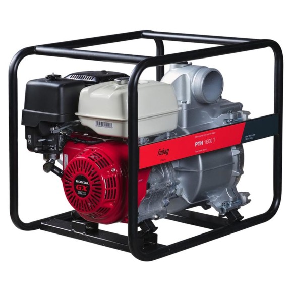 Мотопомпа для сильнозагрязненной воды FUBAG PTH 1600Т двигатель Honda, 1600 л/мин, 30 м 646268