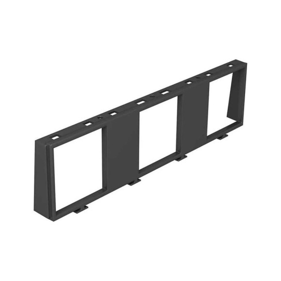 Рамка OBO Bettermann MT45V 3 для монтажа 3 розеток (арт.6120008, 6120014, 6119292) Система 55, полиамид, черный 7408672 Рамка OBO Bettermann MT45V 3 для монтажа 3 розеток (арт.6120008, 6120014, 6119292) Система 55, полиамид, черный 7408672