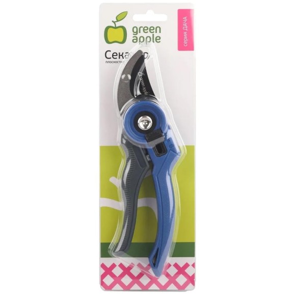 Секатор GREEN APPLE плоскостной, пластик GTAS071 Б0062395