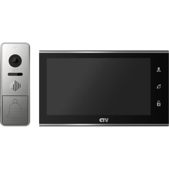 Комплект видеодомофона (вызывная панель -D4005 и монитор -M4705AHD) CTV -DP4705AHD B, поддержка формата Full HD, монитор с экраном 7" черный 10-0000334 Комплект видеодомофона (вызывная панель -D4005 и монитор -M4705AHD) CTV -DP4705AHD B, поддержка формата Full HD, монитор с экраном 7" черный 10-0000334