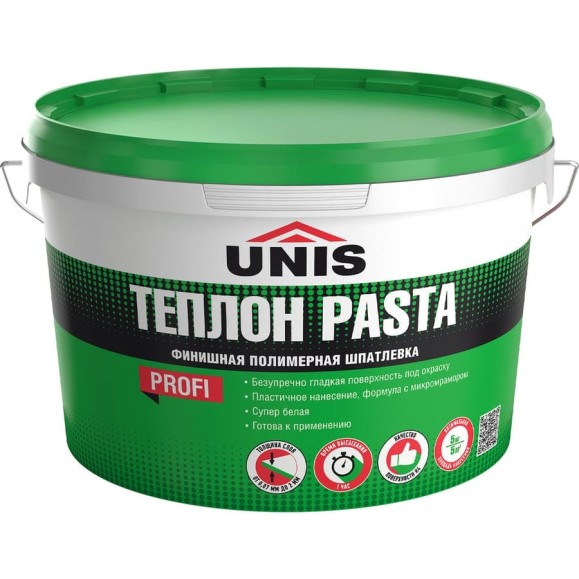 Полимерная шпатлевка UNIS Pasta ТЕПЛОН готовая, 5 кг 4607005184887