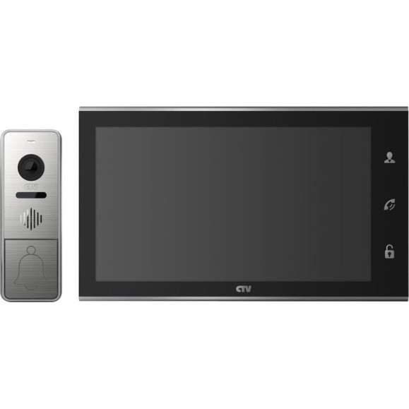 Комплект видеодомофона (вызывная панель -D4005 и монитор -M4105AHD) CTV DP4105AHD B, поддержка формата Full HD, монитор с экраном 10" черный 10-0000330 Комплект видеодомофона (вызывная панель -D4005 и монитор -M4105AHD) CTV DP4105AHD B, поддержка формата Full HD, монитор с экраном 10" черный 10-0000330