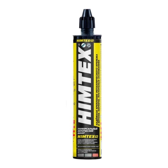 Химический анкер HIMTEX fix ECO для кирпича и бетона, PE, универсальный, 300 мл HIMFIX300 Химический анкер HIMTEX fix ECO для кирпича и бетона, PE, универсальный, 300 мл HIMFIX300