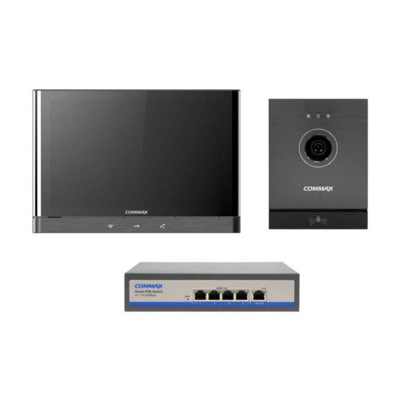 IP Комплект видеодомофона,вызывной панели и коммутатора COMMAX CIOT-1000Y/D21M/H4L2 CIOT-1000Y/CIOT-D21M/CIOT-H4L2 IP Комплект видеодомофона,вызывной панели и коммутатора COMMAX CIOT-1000Y/D21M/H4L2 CIOT-1000Y/CIOT-D21M/CIOT-H4L2