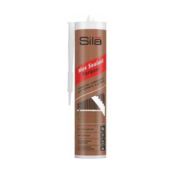 Герметик для паркета Sila (T) PRO Max Sealant, PARQUET бук, 280 мл PARQ01 Герметик для паркета Sila (T) PRO Max Sealant, PARQUET бук, 280 мл PARQ01