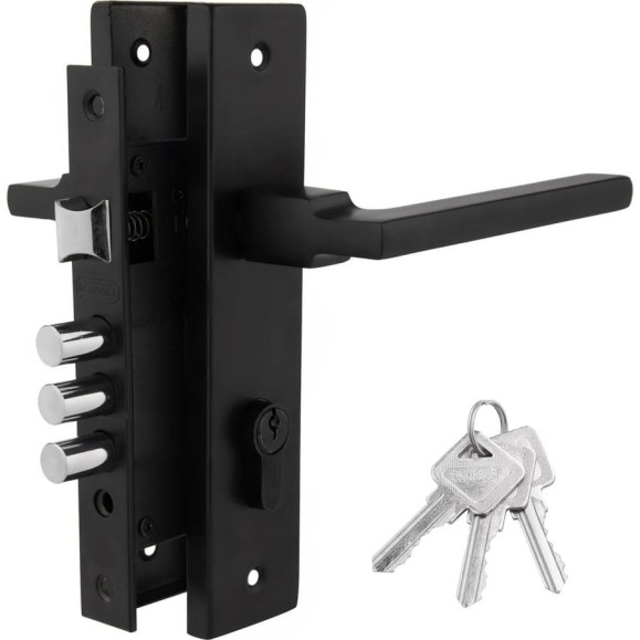 Дверной комплект PALIDORE LHS 6237-220, 3 ключа, Black 98761524