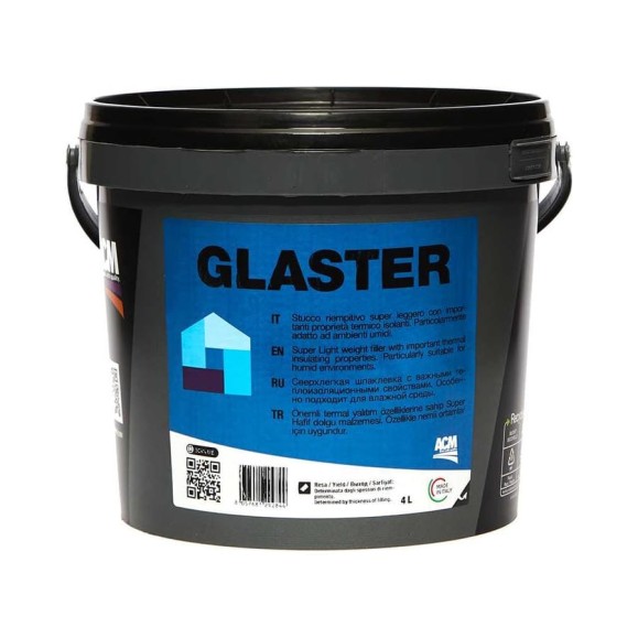 Суперлегкая шпатлёвка ACM GLASTER 4 л, ведро 30120-N Суперлегкая шпатлёвка ACM GLASTER 4 л, ведро 30120-N