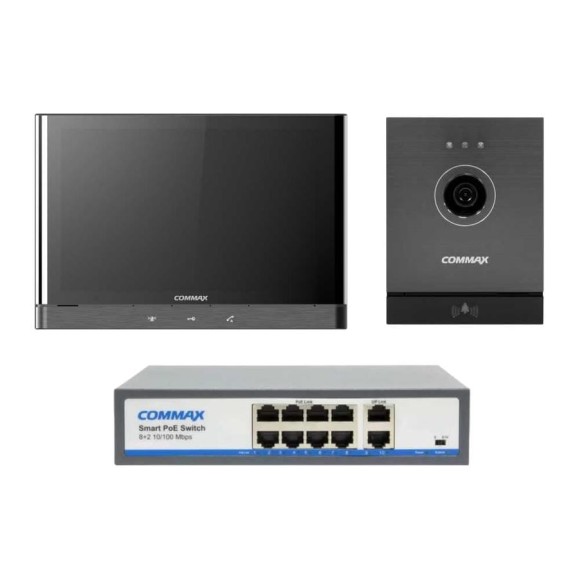 IP Комплект видеодомофона, вызывной панели и коммутатора COMMAX CIOT-1000Y/D21M/H8L2 CIOT-1000Y/CIOT-D21M/CIOT-H8L2 IP Комплект видеодомофона, вызывной панели и коммутатора COMMAX CIOT-1000Y/D21M/H8L2 CIOT-1000Y/CIOT-D21M/CIOT-H8L2