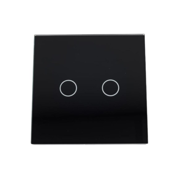 Умный двухклавишный выключатель Sibling черный Powerlight-WS2B 00-00003239 Умный двухклавишный выключатель Sibling черный Powerlight-WS2B 00-00003239
