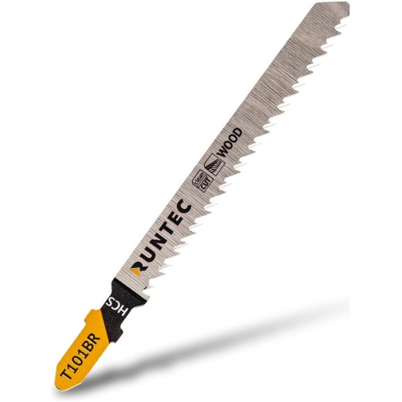 Пилки для лобзика по дереву T 101 BR, HCS, 5 шт RUNTEC RT-T101BR