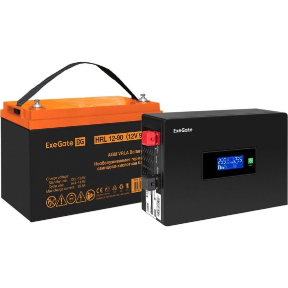 Комплект ИБП ExeGate EX295992RUS + батарея 90Aч EX285655RUS 1шт инвертор, синус, для котла, PF=1, настенный IdealSine SR-600.LCD.2SH 600VA/600W, чистая синус 297394 Комплект ИБП ExeGate EX295992RUS + батарея 90Aч EX285655RUS 1шт инвертор, синус, для котла, PF=1, настенный IdealSine SR-600.LCD.2SH 600VA/600W, чистая синус 297394