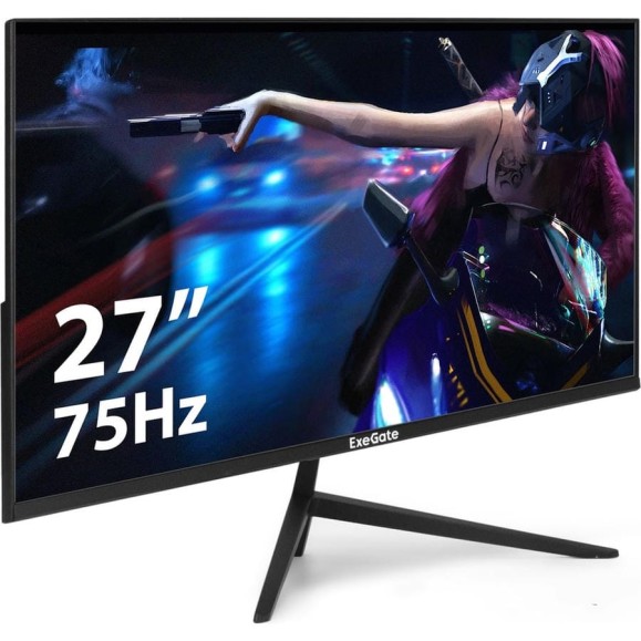 Монитор безрамочный ExeGate с аудио выходом 27" SmartView ES2707CA IPS LED Grade A+, 2K, 2560x1440 75Гц WQHD , 16:9, 300cd/m2, 1000:1, 178/178, 1ms, HDMI, 297307 Монитор безрамочный ExeGate с аудио выходом 27" SmartView ES2707CA IPS LED Grade A+, 2K, 2560x1440 75Гц WQHD , 16:9, 300cd/m2, 1000:1, 178/178, 1ms, HDMI, 297307