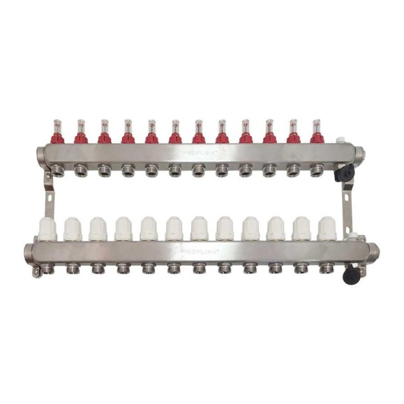Коллекторный блок с расходомерами PROFLINE 12 выходов 1x3/4 УТ-00049408 Коллекторный блок с расходомерами PROFLINE 12 выходов 1x3/4 УТ-00049408