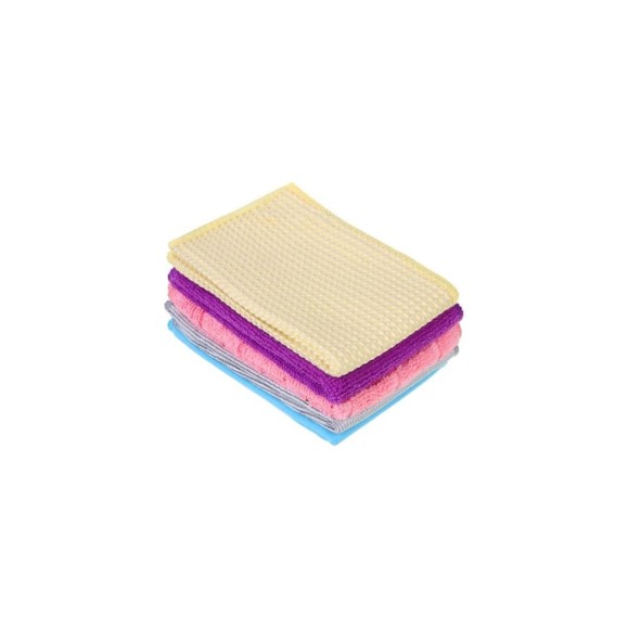 Набор салфеток из микрофибры для уборки VETTA 5 шт для разных назначений, 30x30 см, 210-300 г/м2 448-029 Набор салфеток из микрофибры для уборки VETTA 5 шт для разных назначений, 30x30 см, 210-300 г/м2 448-029