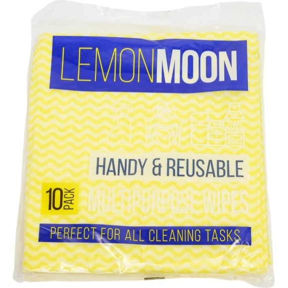 Салфетка вискозная Lemon Moon волна 340x380 50 г/м2 10 шт. L403