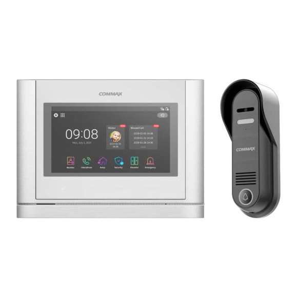 IP Комплект видеодомофона и вызывной панели COMMAX CIOT-1020M White/D20P CIOT-1020MWhite/CIOT-D20P IP Комплект видеодомофона и вызывной панели COMMAX CIOT-1020M White/D20P CIOT-1020MWhite/CIOT-D20P