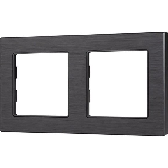 Рамка Arlight алюминиевая FRM-PRESTO-ALS-2-BK 1шт 043855 Рамка Arlight алюминиевая FRM-PRESTO-ALS-2-BK 1шт 043855