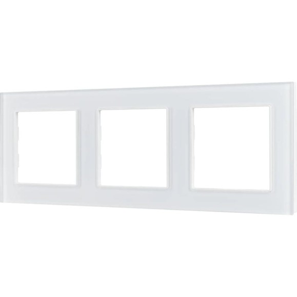 Рамка Arlight стеклянная FRM-GLARE-GS-3-WH 1шт 043799 Рамка Arlight стеклянная FRM-GLARE-GS-3-WH 1шт 043799