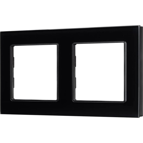 Рамка Arlight стеклянная FRM-GLARE-GS-2-BK 1шт 043797 Рамка Arlight стеклянная FRM-GLARE-GS-2-BK 1шт 043797