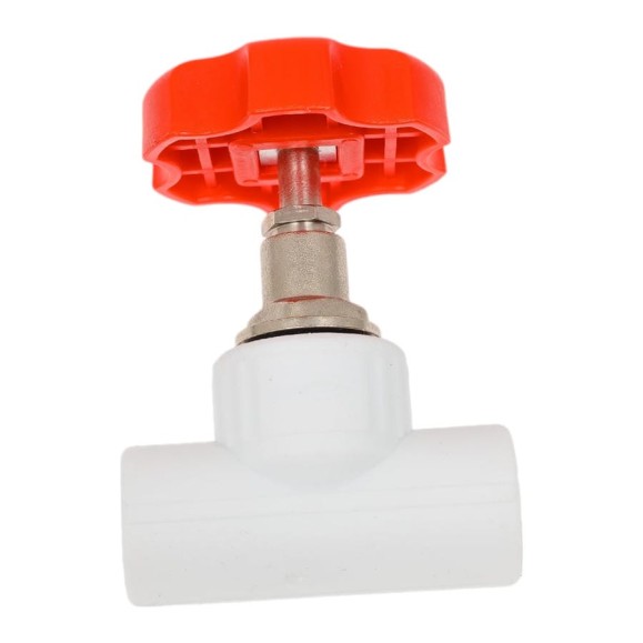 Запорный клапан VALFEX PP-R белый, 20х90° 10146020 127-0190 Запорный клапан VALFEX PP-R белый, 20х90° 10146020 127-0190