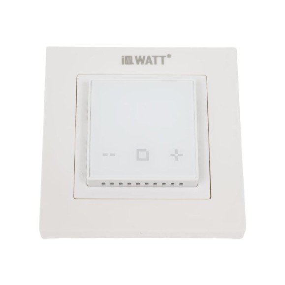 Терморегулятор для теплого пола IQWATT IQ THERMOSTAT D Wi-Fi с Wi-Fi, программируемый, белый 419 Терморегулятор для теплого пола IQWATT IQ THERMOSTAT D Wi-Fi с Wi-Fi, программируемый, белый 419