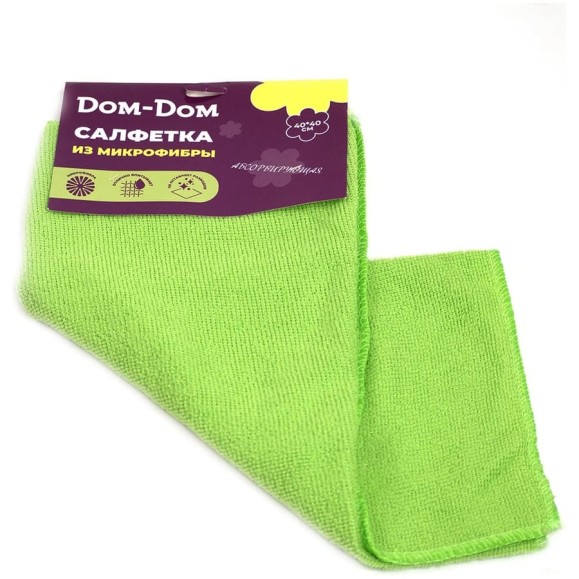 Салфетка Dom-Dom 40x40 см, абсорбирующая, (микрофибра) (1/500) 231-0045 270835