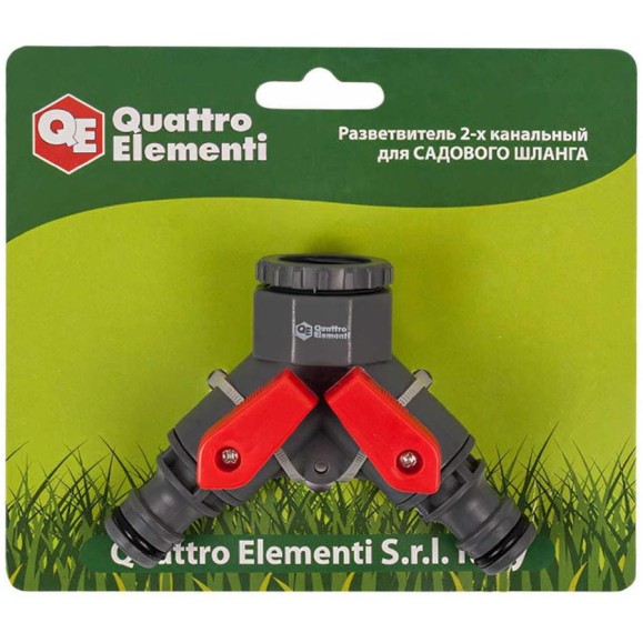 Разветвитель двухканальный (1/2"; 3/4") QUATTRO ELEMENTI 646-027 Разветвитель двухканальный (1/2"; 3/4") QUATTRO ELEMENTI 646-027