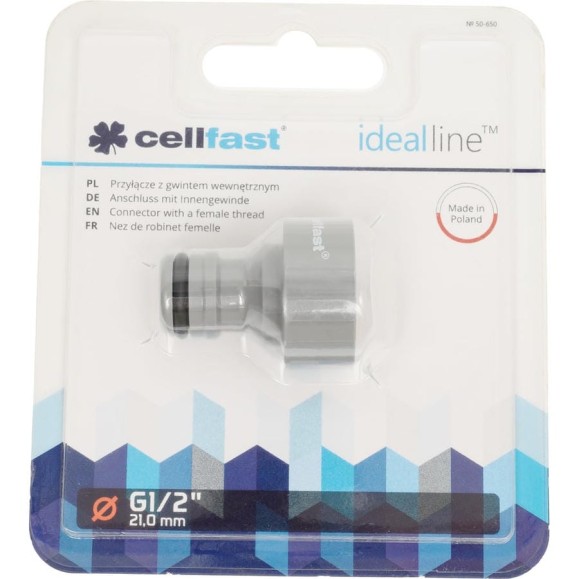 Адаптер с внутренней нарезкой IDEAL 1/2'' Cellfast 50-650