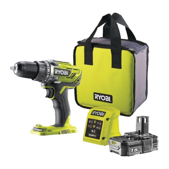 Компактная дрель-шуруповерт Ryobi ONE+ R18DD3-115S 5133005301 Компактная дрель-шуруповерт Ryobi ONE+ R18DD3-115S 5133005301