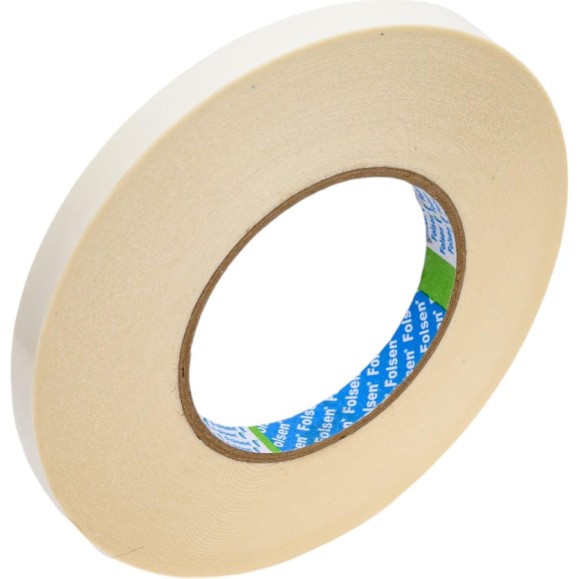 Бумажная двусторонняя лента FOLSEN 12 мм x 50м, Tissue 120oC 0335015012