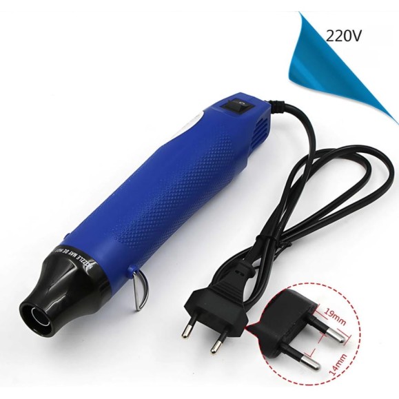 Фен для термоусадки Saros Polymer Мини, синий 220V 88026 Фен для термоусадки Saros Polymer Мини, синий 220V 88026