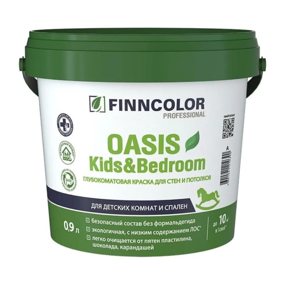 Краска Finncolor Oasis Kids Bedroom A 0.9 л 700014308 Краска Finncolor Oasis Kids Bedroom A 0.9 л 700014308