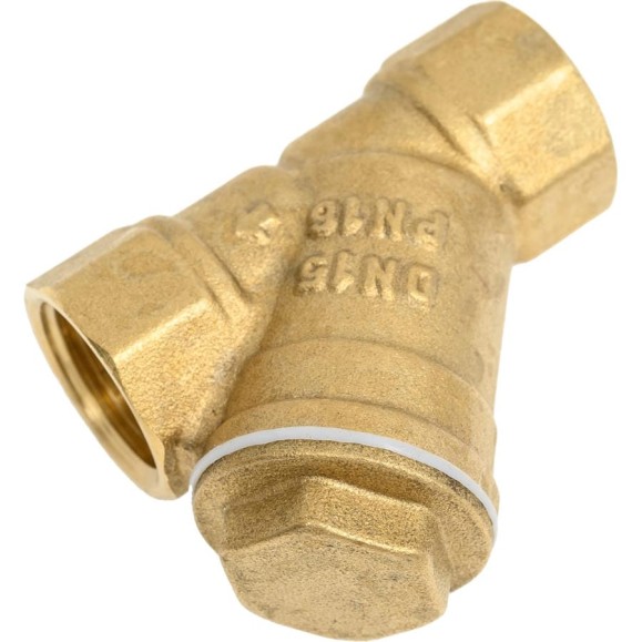 Косой фильтр DOUBLE-LIN резьбовой латунный В/В Ø1/2" LL5005 (1/2")