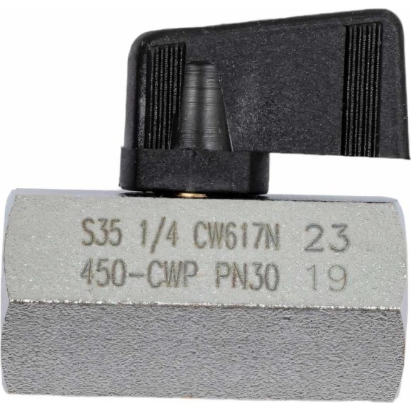 Шаровой кран RUB 1/4 DN8 PN30, ВР-ВР, серия NAPOLI S.35, флажок S35BF0