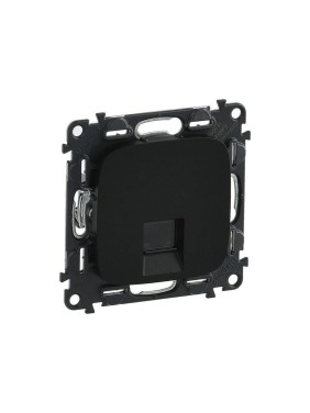 Информационная розетка одиночная Legrand Valena ALLURE RJ45, Кат5е, UTP, с лицевой панелью, антрацит 753950 Информационная розетка одиночная Legrand Valena ALLURE RJ45, Кат5е, UTP, с лицевой панелью, антрацит 753950