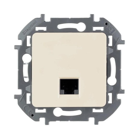 Розетка компьютерная Legrand Inspiria RJ45, категория 5e, UTP, слоновая кость 673826 Розетка компьютерная Legrand Inspiria RJ45, категория 5e, UTP, слоновая кость 673826