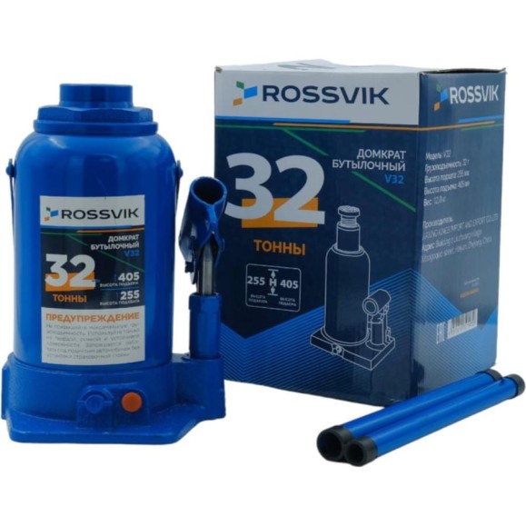 Домкрат бутылочный Rossvik г/п 32,0т V32