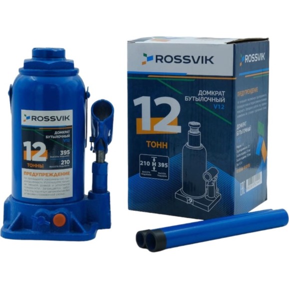 Домкрат бутылочный Rossvik г/п 12,0т V12