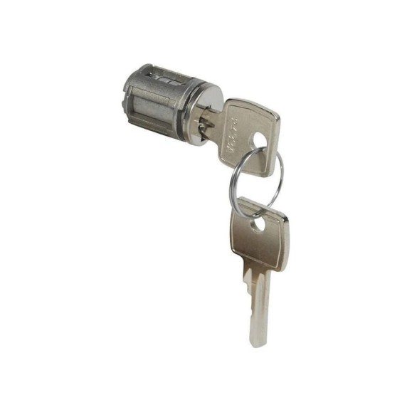 Замок Legrand тип 2433 A, для металлических или остекленных дверей XL³, с 1 комплектом из 2 ключей 020294