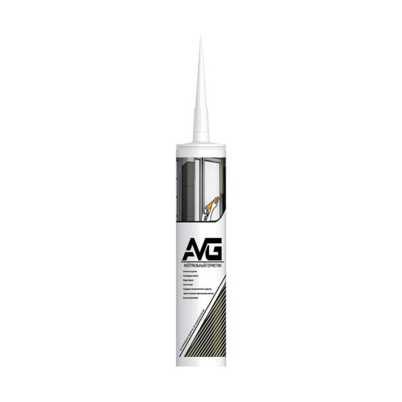 Герметик силиконовый AVG АВГ нейтральный прозрачный